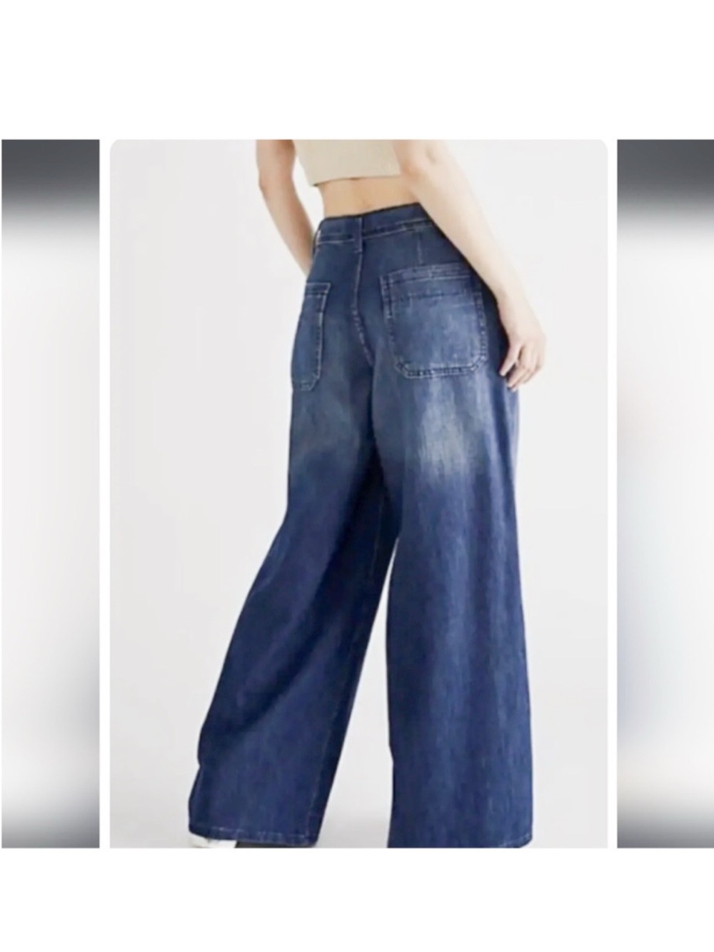 Free People We The Free Charlie High Rise Wide Flare Leg Jean - Picture 3 of 16